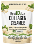 Collagen Creamer for Coffee - Grass Fed Collagen Peptides Powder with MCT Oil for Hair, Skin, Nails & Joint Support - White Chocolate Mint