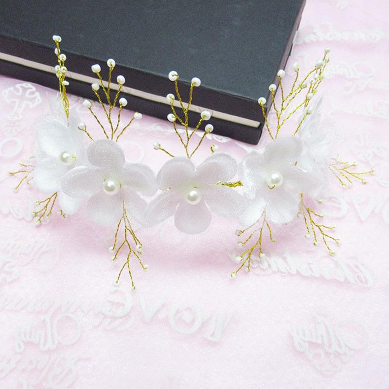 Crystal Pearl Hair Belt Wedding Bridal Hair Ornaments Hair Jewelry Decorations for Brides Wedding Gorgeous Hair Accessories For Women