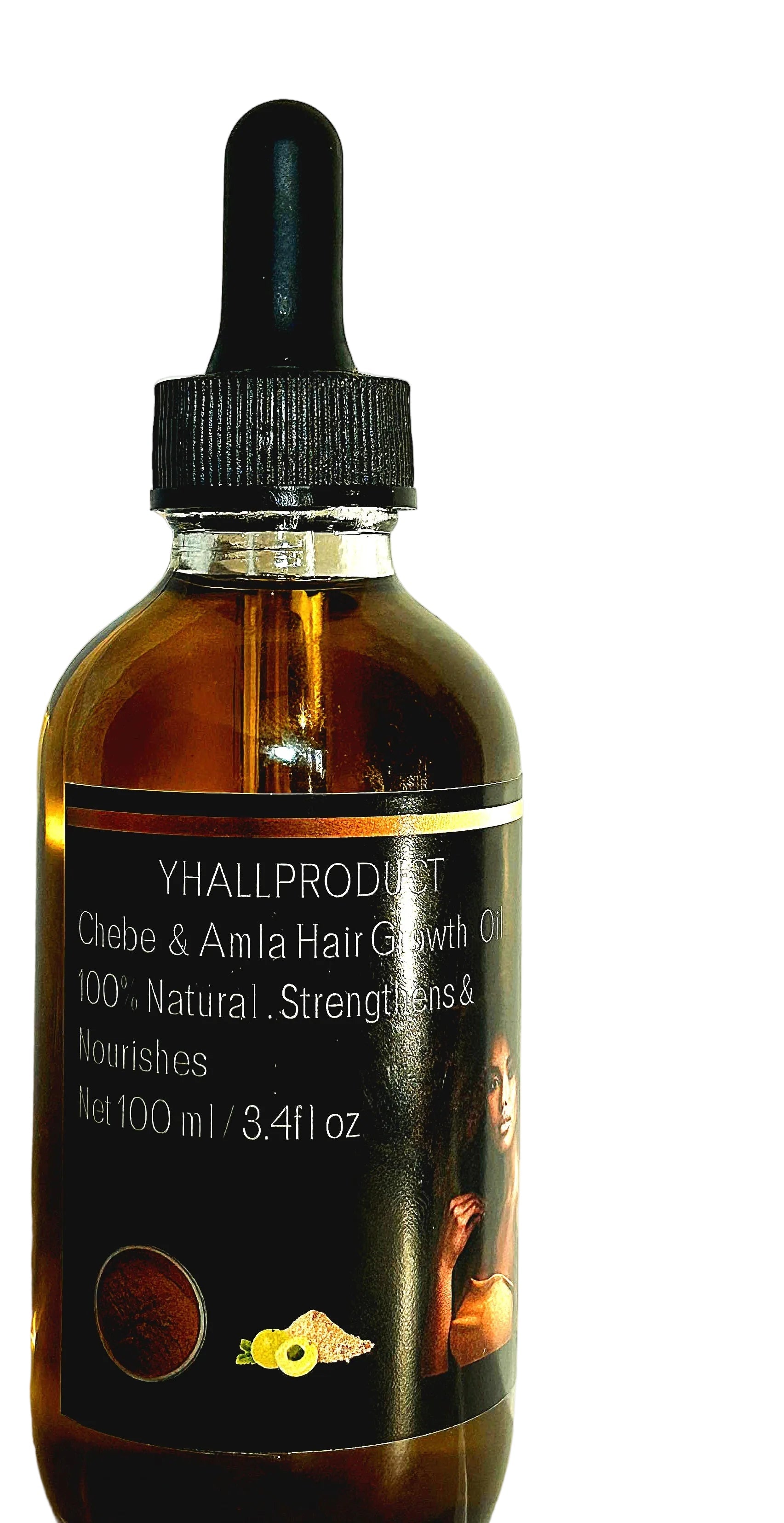 Yhallproduct Chebe and Amla Oil – Natural Hair Growth & Scalp Treatment